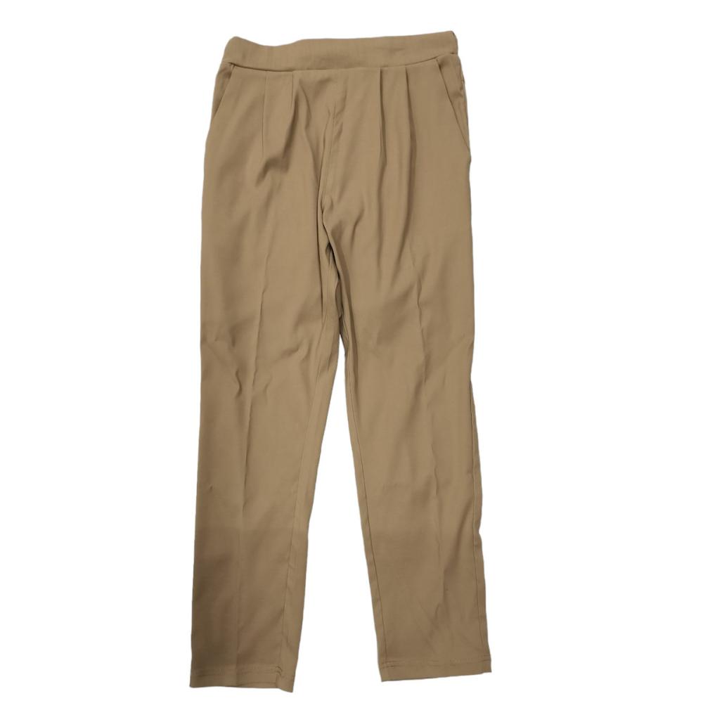 你的品牌名　伸びて楽らくストレッチパンツ　レディース　ベージュ　Ｌ