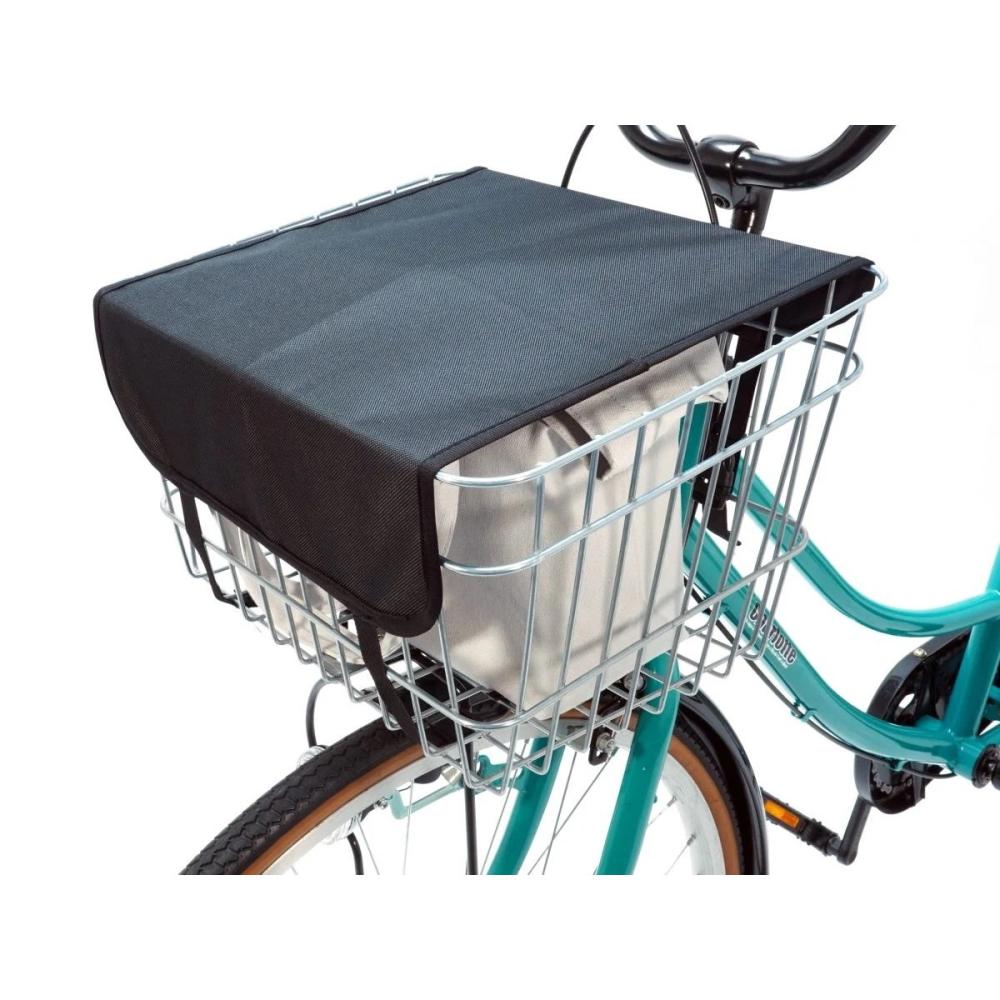 サギサカ　カゴカバー　ターフ式　前後兼用　ブラック　３４２６３