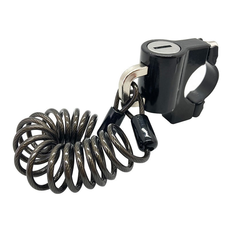 サギサカ　ヘルメットロック　コイルケーブル付　ブラック　Ｋ５２９６１