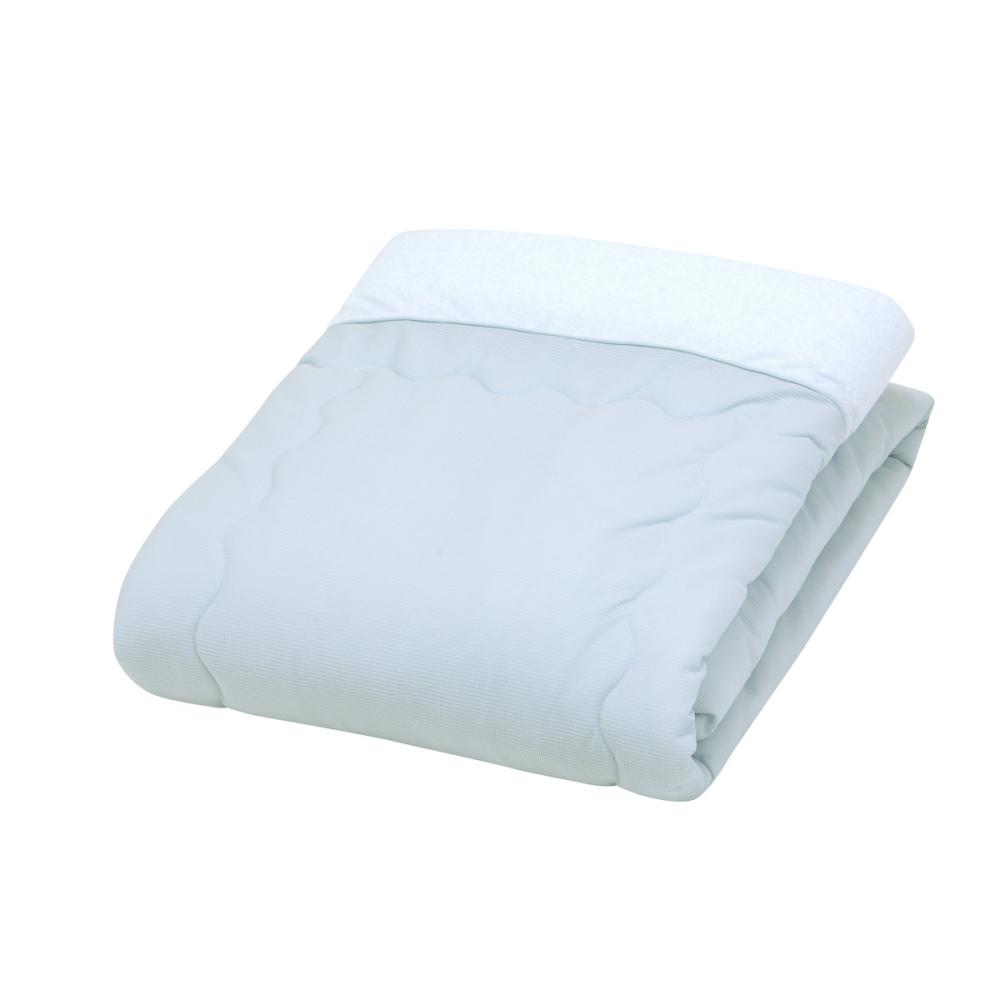 アテーナライフ　肌ざわりが良いシンカーパイル肌掛布団　ブルー　シングル　１４０×１９０ｃｍ