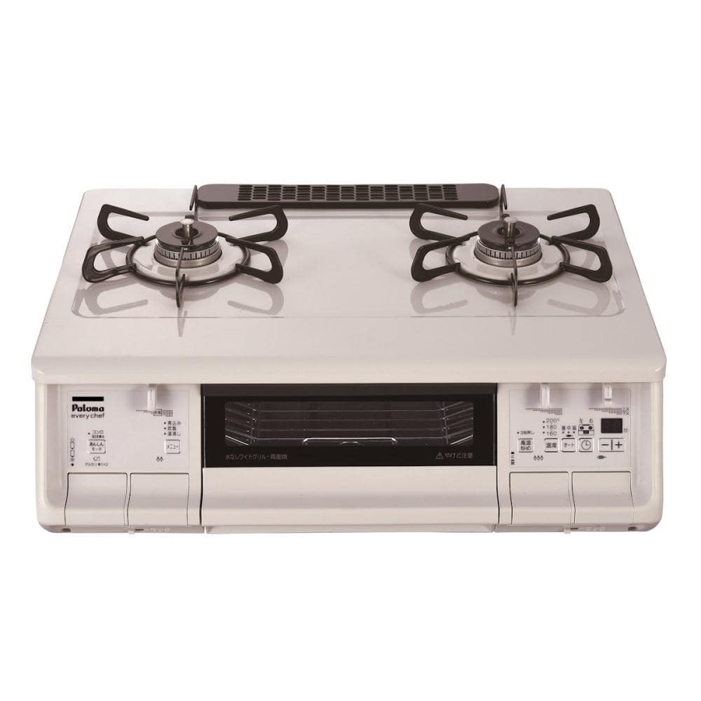パロマ　ガステーブル　幅５９ｃｍ標準タイプ　水無両面焼きグリル　ＬＰガス　右強火　ナチュラルホワイト　ＩＣ－８３０ＷＨＡ－Ｒ