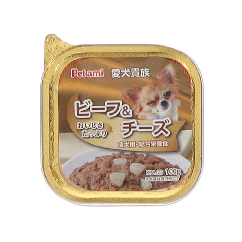Ｐｅｔａｍｉ　愛犬貴族トレイ　ビーフ＆チーズ　１００ｇ