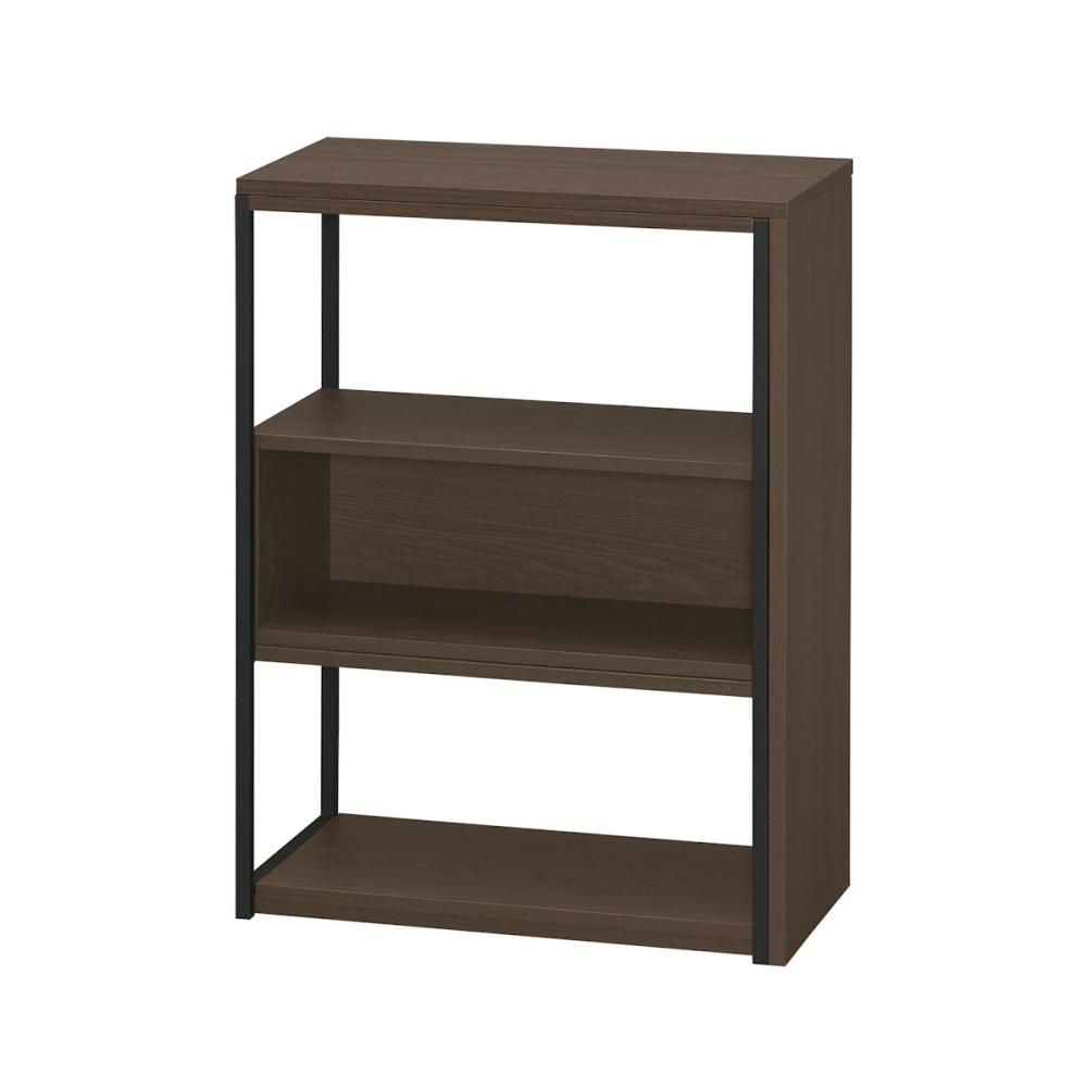 アイリスオーヤマ　スライドオープンシェルフ　ウォールナット／ブラック　ＳＯＳ－７９７