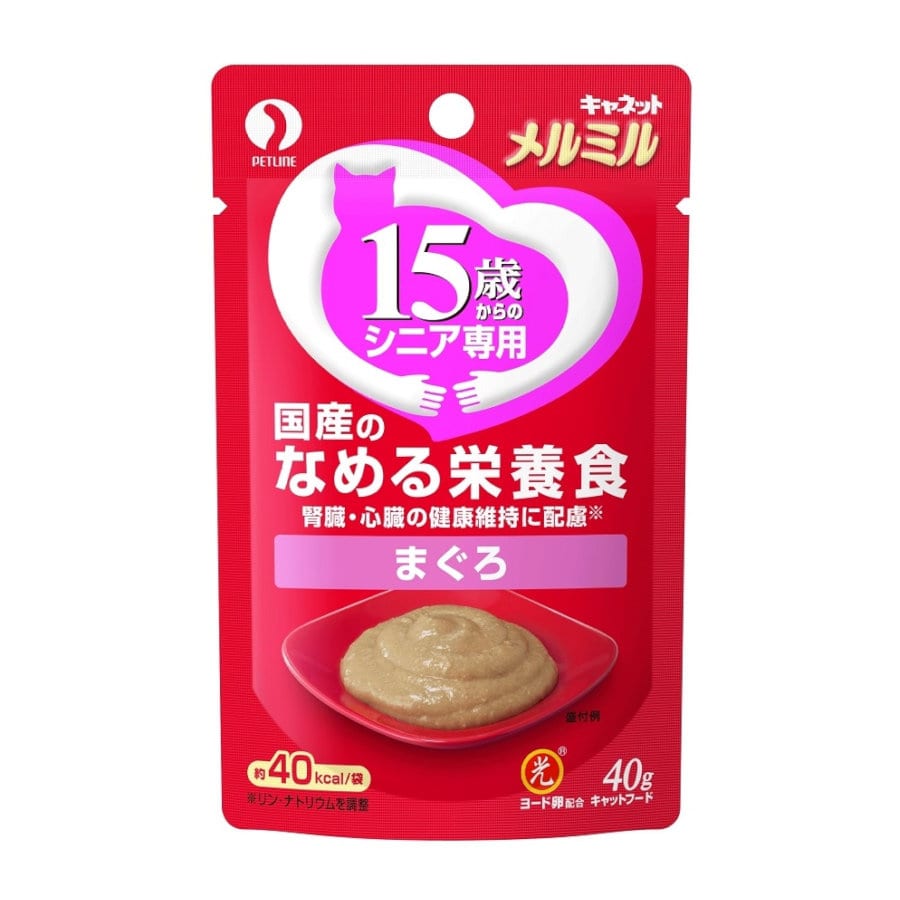 ペットライン　キャネット　メルミル　なめる栄養食　１５歳から　まぐろ　４０ｇ