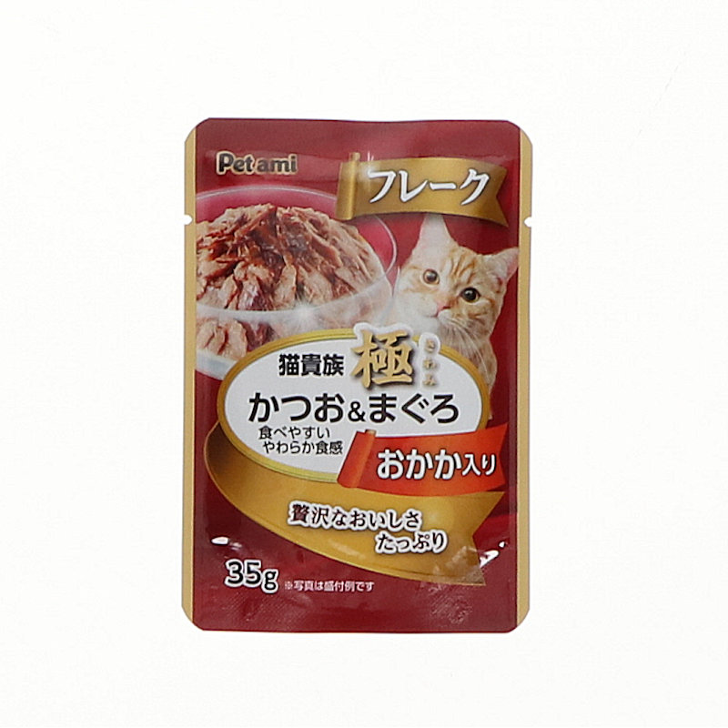 Ｐｅｔａｍｉ　猫貴族　極　かつお＆まぐろフレーク　おかか入り　３５ｇ