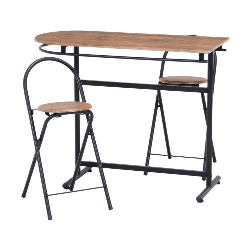 不二貿易　カウンターテーブル・チェアー　３点セット　ＣＤ１３８９９