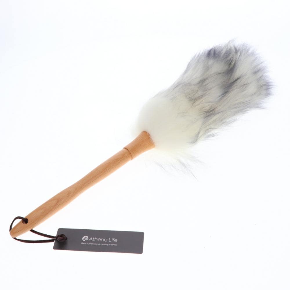 アテーナライフ　木柄付き天然ウール　ふわふわほこり取り