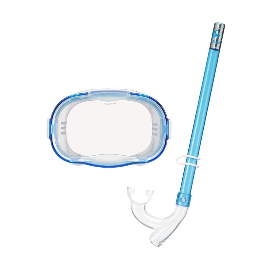 タバタ　リーフツアラー　シュノーケリングセット２点　子供用　クリアブルー