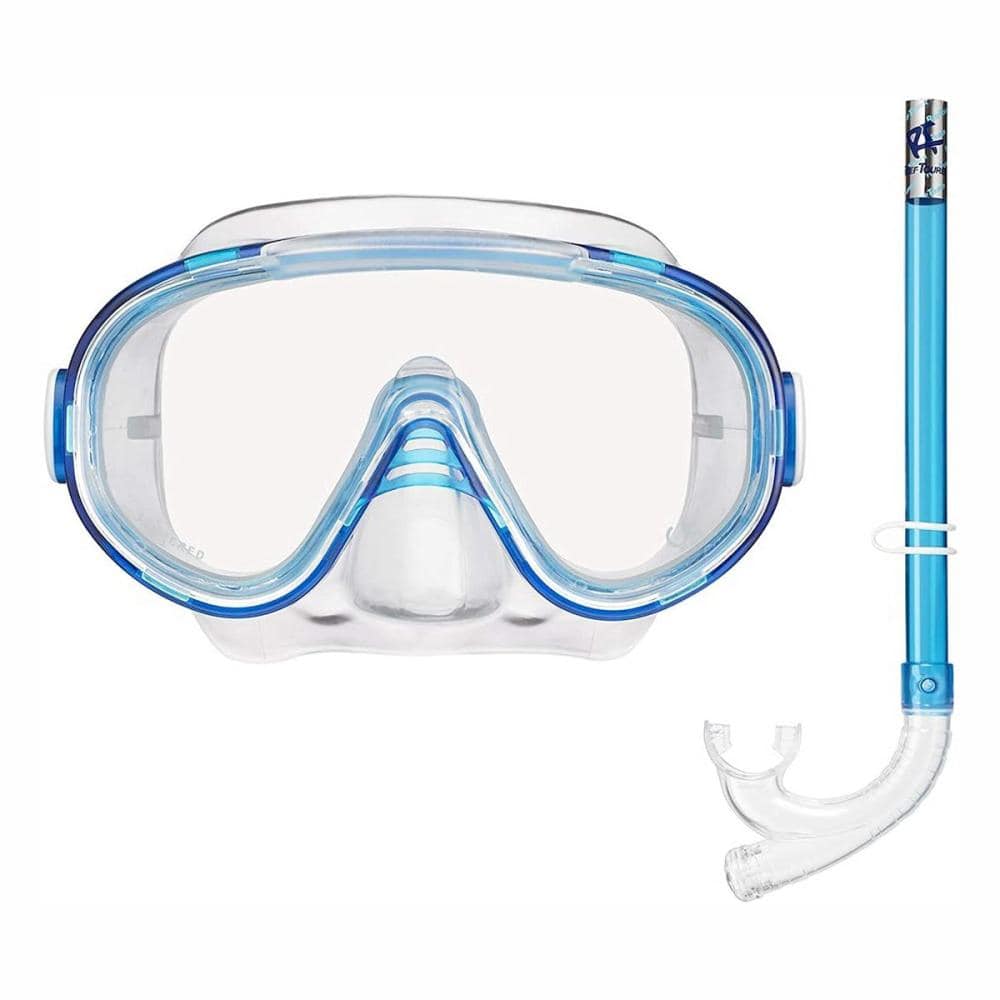 タバタ　リーフツアラー　シュノーケリングセット２点　大人用　クリアーブルー