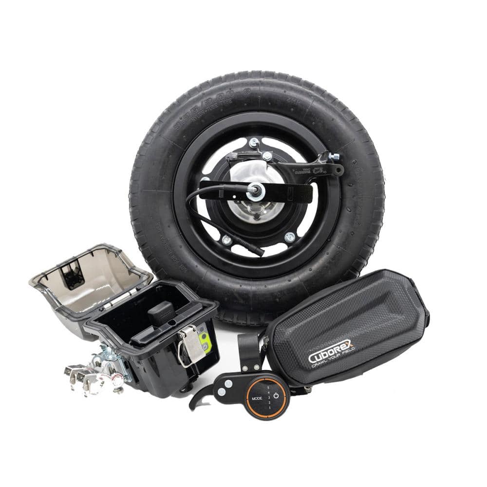 ＣｕｂｏＲｅｘ（キューボレックス）　一輪車電動化キット　Ｅ－Ｃａｔｋｉｔ２（バッテリー充電器なし・ブレーキ付）