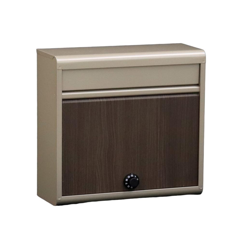 グリーンライフ　木目調郵便ポスト　ＦＨ－６１４ＤＭ（チタングレー）