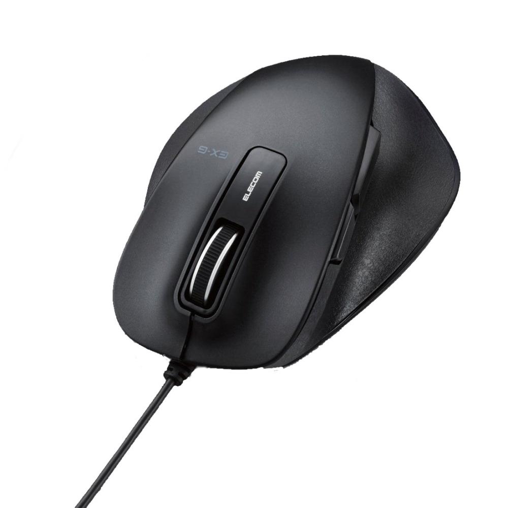 エレコム　有線ＢｌｕｅＬＥＤマウス　黒　Ｍ