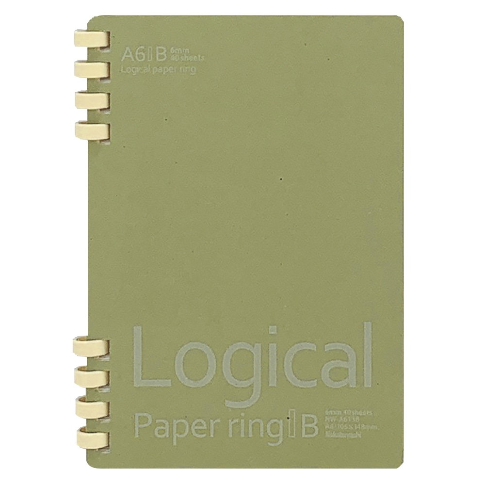 ペーパーリングノートＡ６　Ｂ罫　４０枚