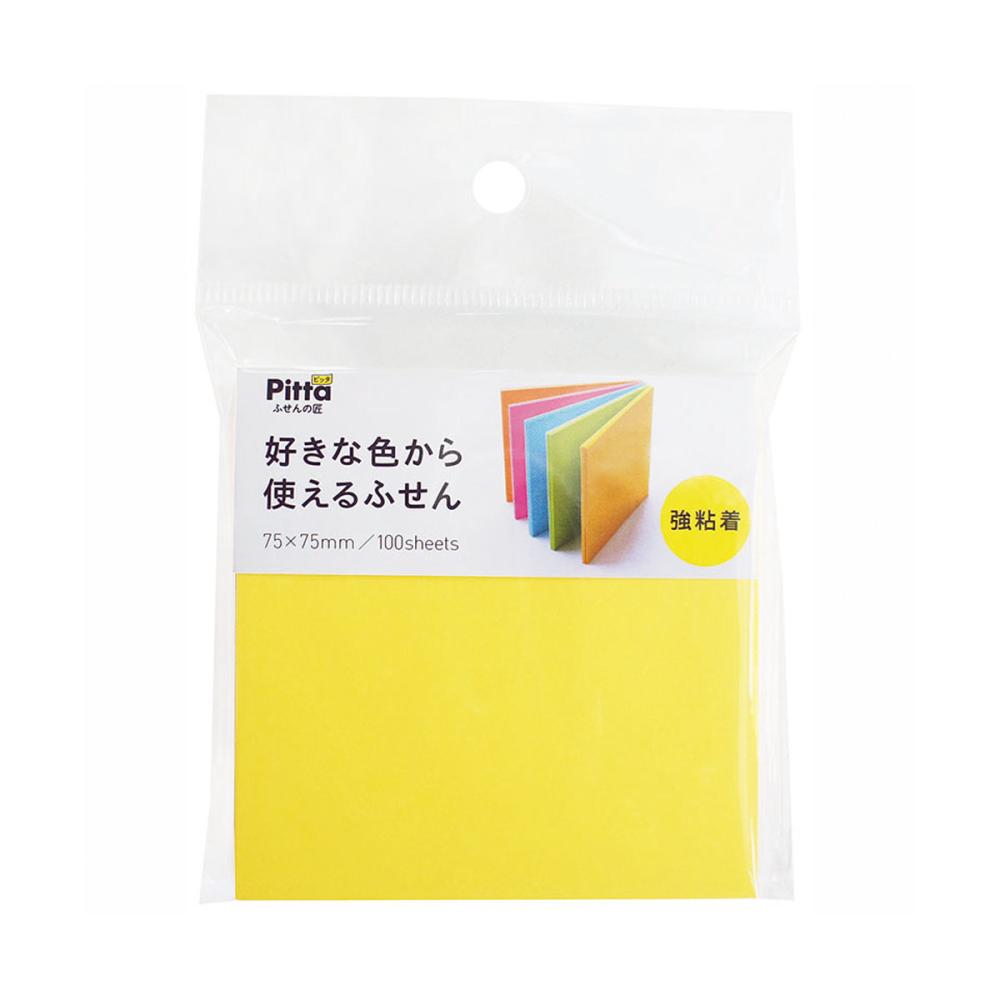 クラスタージャパン　好きな色から使えるふせん強粘着　７５×７５