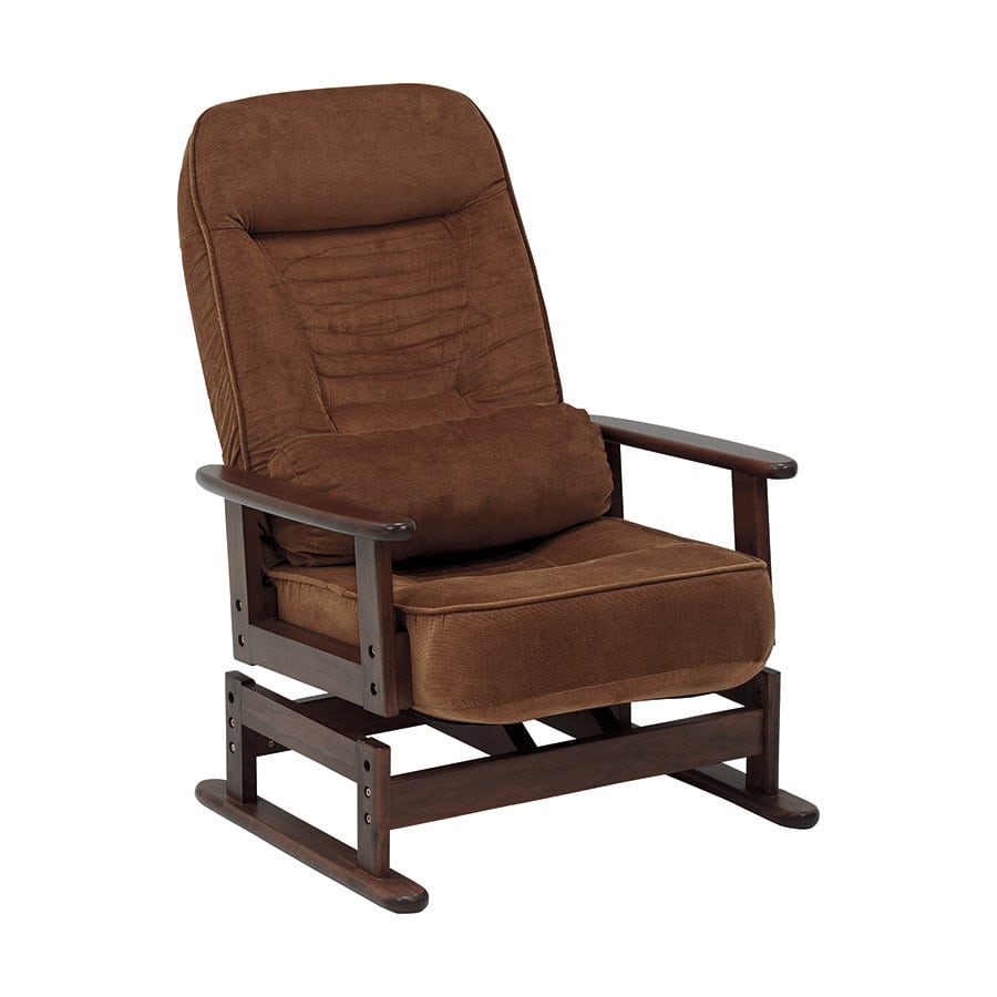 萩原　回転高座椅子　ブラウン　ＬＺ－４７４２