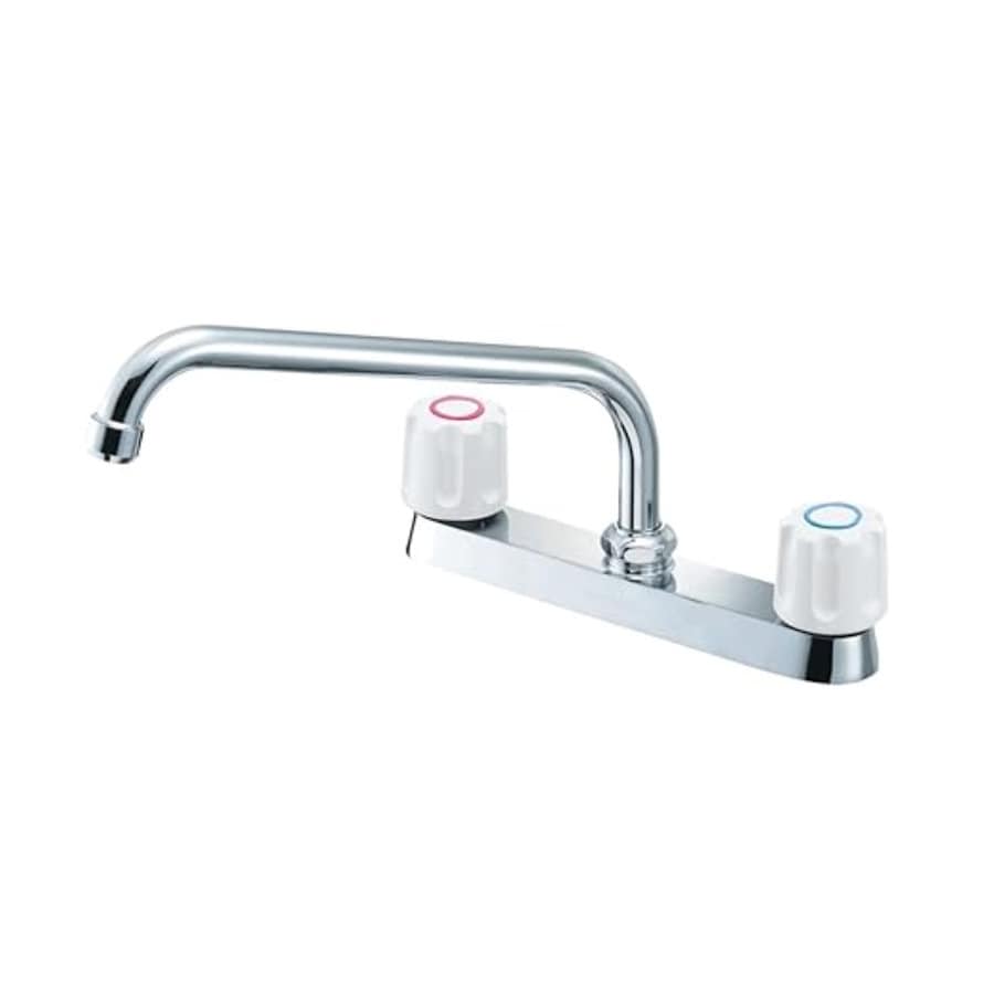 ＳＡＮＥＩ（サンエイ）　ツーバルブ台付混合栓　上向パイプ　配管ピッチ２０３ｍｍ　Ｋ６１１－Ｗ