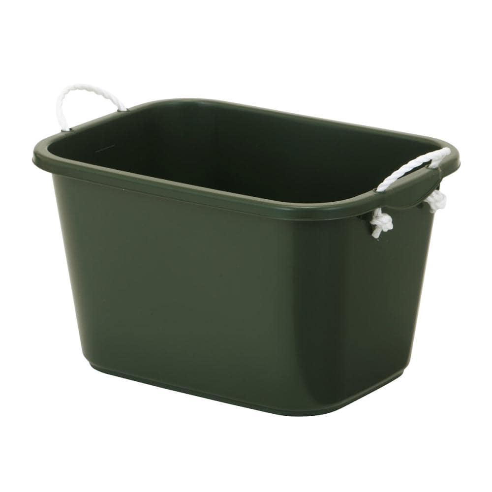 Ｅ－ＣＯＮ（エコン）　角型タライ　４０型（３５．３L)　ダークグリーン