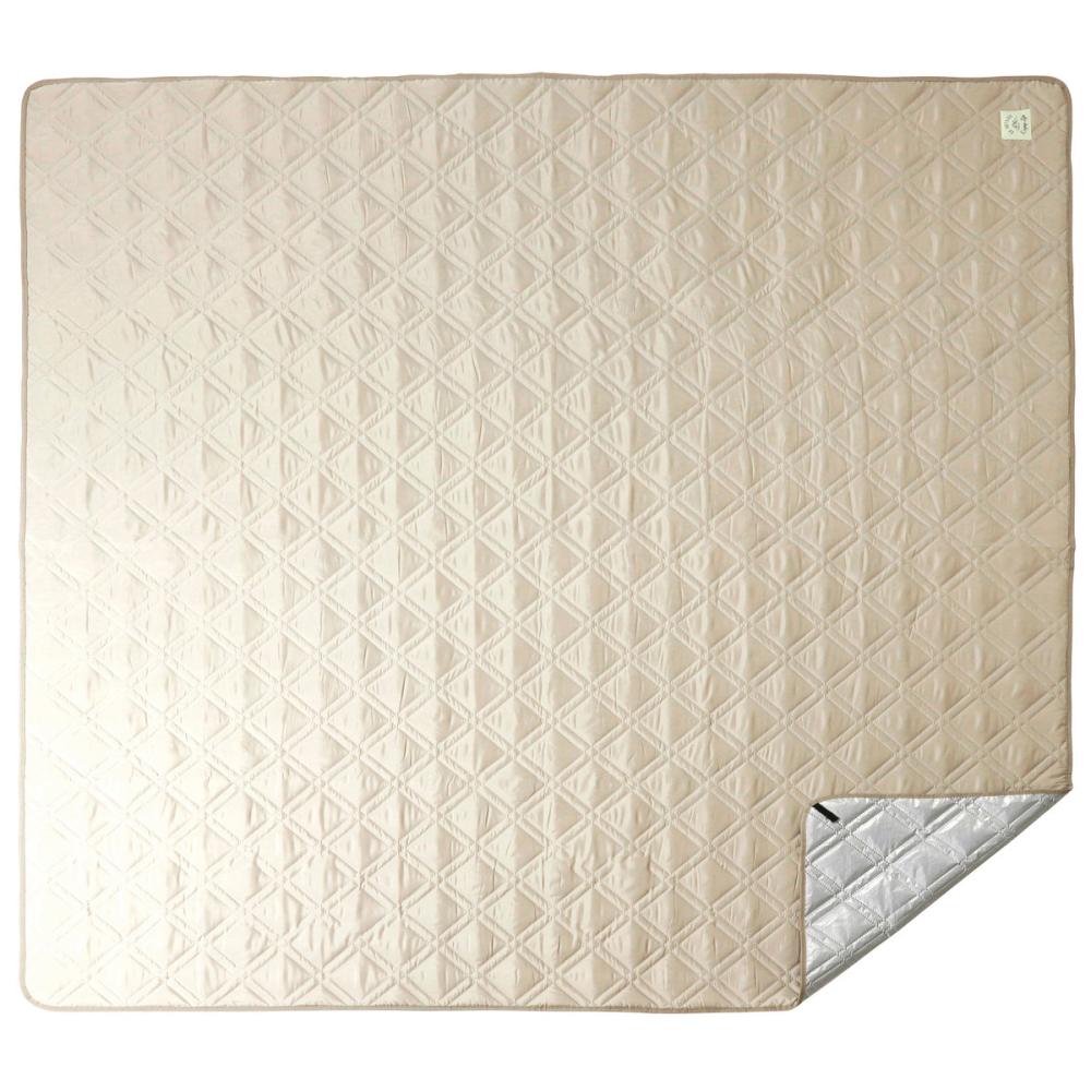 キャプテンスタッグ　モンテ　撥水キルティング　レジャーシート　カーキ　２００×１８０ｃｍ