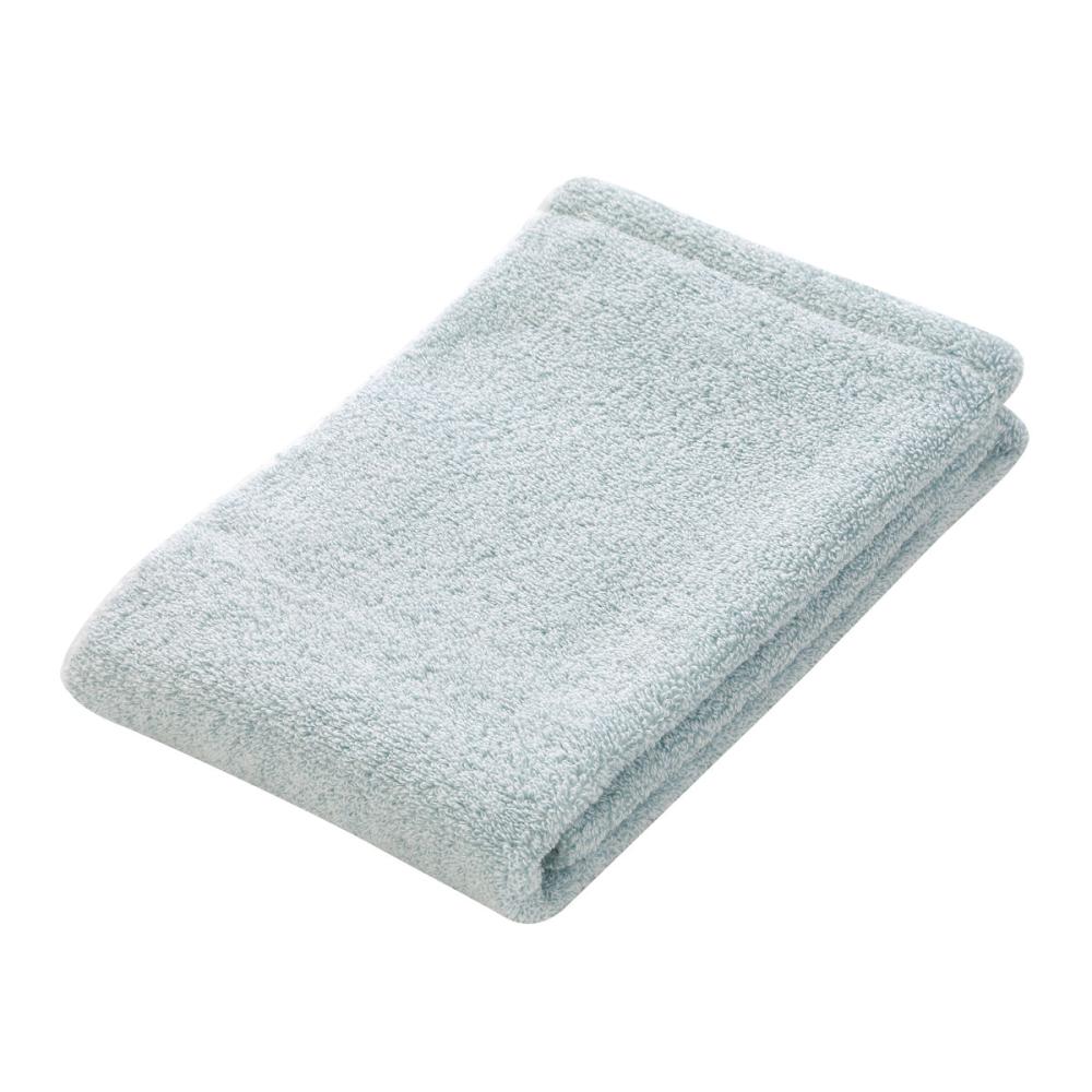 アテーナライフ　洗うとふっくら抗菌防臭フェイスタオル　ブルー
