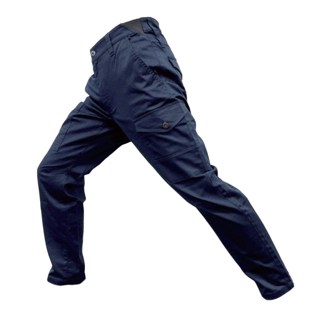 Ｋ＋ＷＯＲＫＳ　ストレッチＴＣカーゴ　股下７８ｃｍ　ネイビー　Ｌ