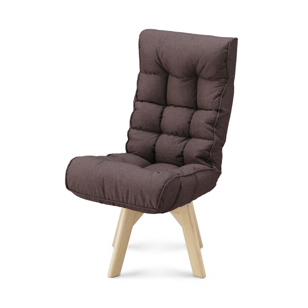 アイリスオーヤマ　回転ファブリックチェア　ブラウン　ＦＡＣＮ－Ｋ