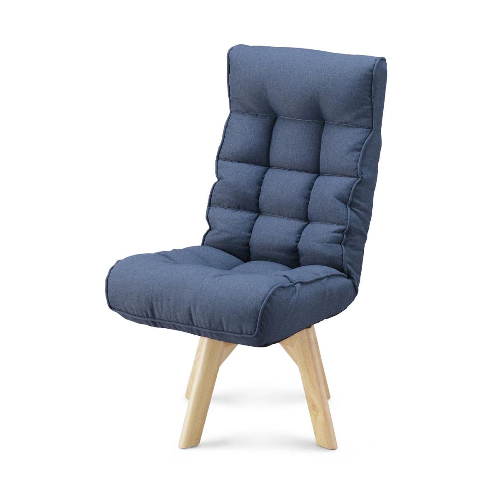 アイリスオーヤマ　回転ファブリックチェア　ブルー　ＦＡＣＮ－Ｋ