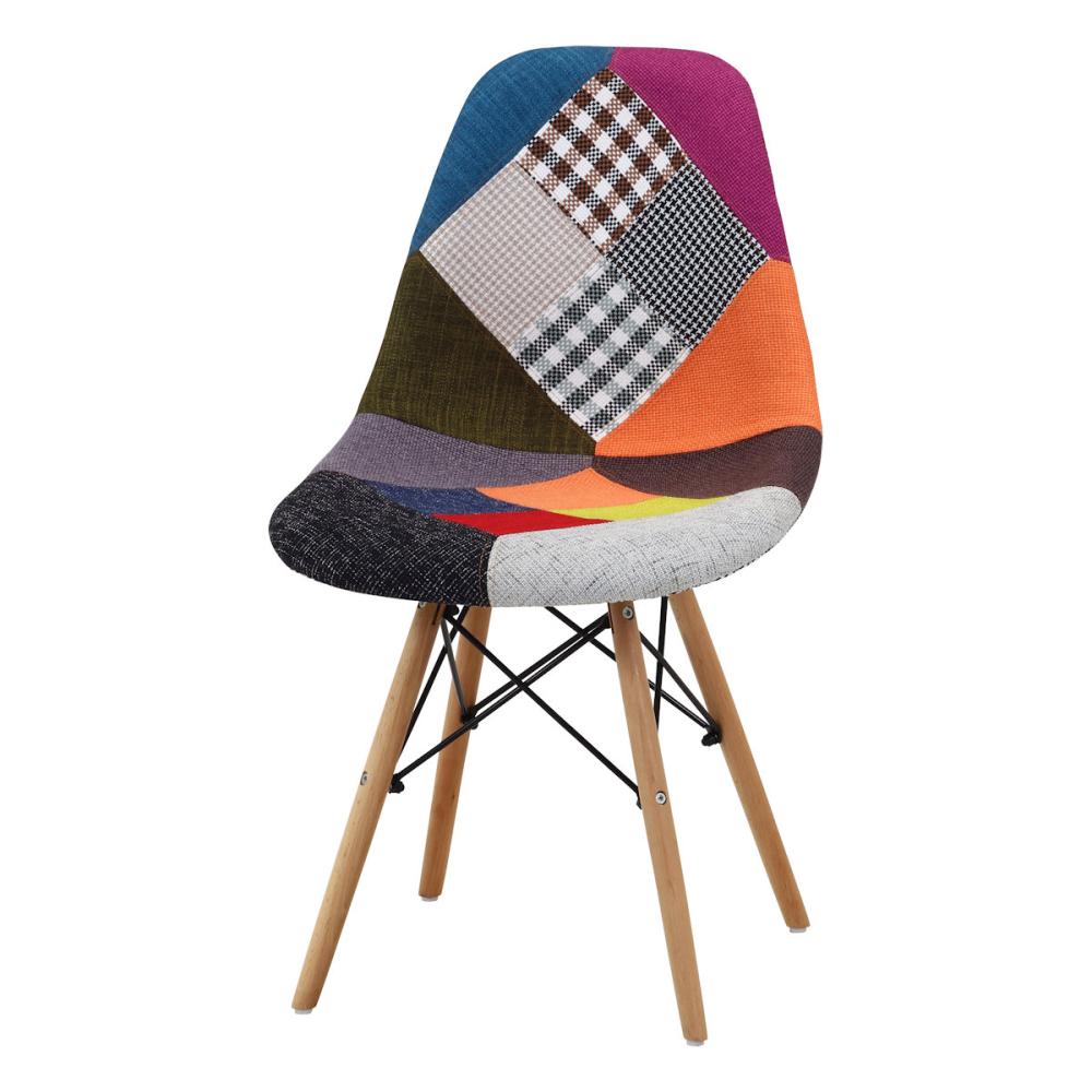 不二貿易　イームズ　パッチワークシェルチェア　ミックス　ＣＤ７０５８６