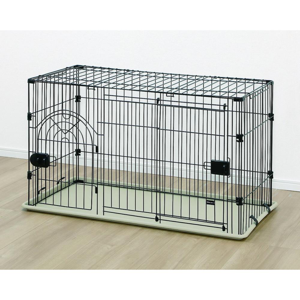 パーテーションサークル　屋根付き　ブラック