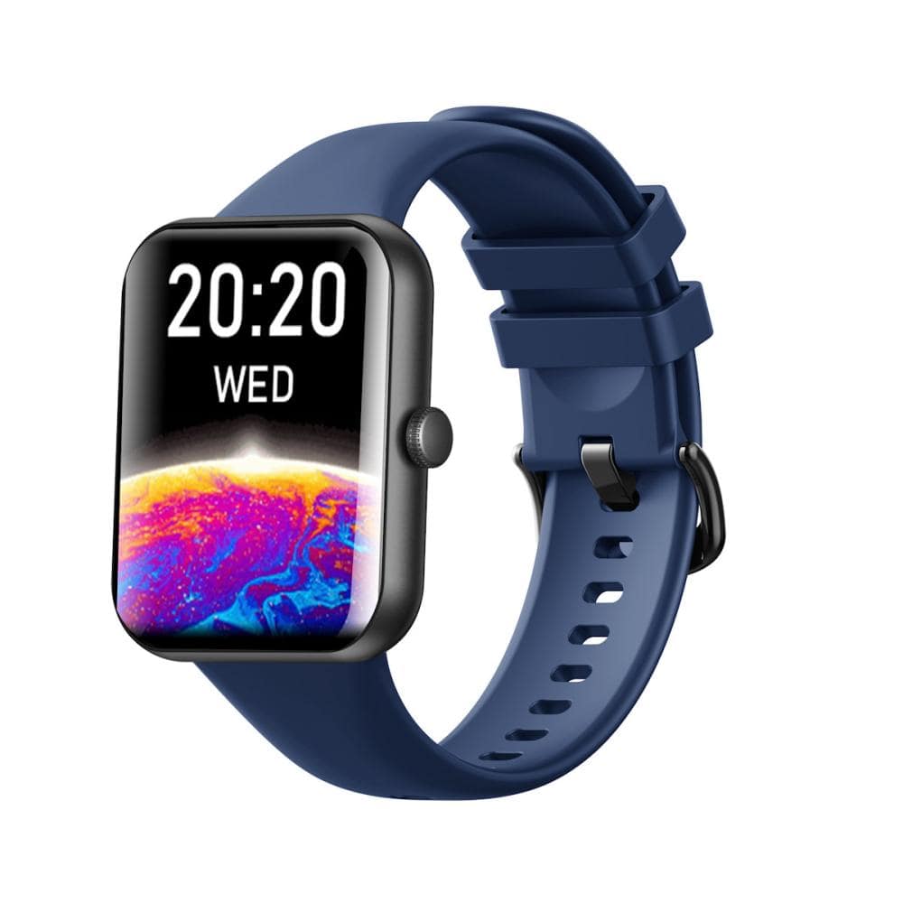 アリアス　スマートウォッチ　フルタッチパネル　角型　ブルー