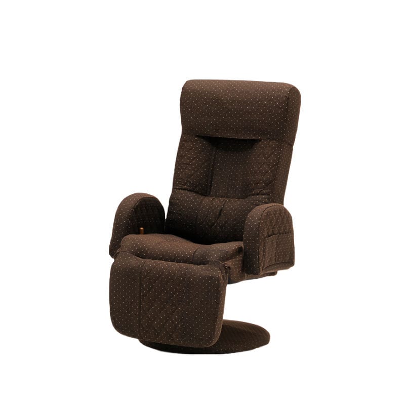 光製作所　回転昇降式オットマン付き高座椅子　ＭＯＮＡＫＡ　ＤＸ　ブラウン