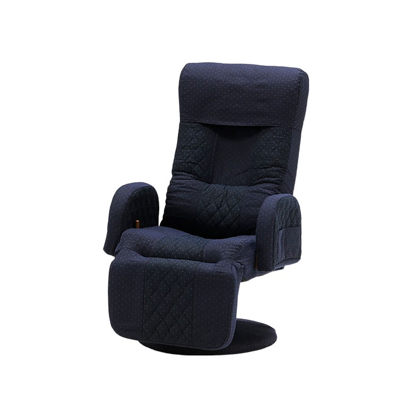 光製作所　回転昇降式オットマン付き高座椅子　ＭＯＮＡＫＡ　ＤＸ　ネイビー