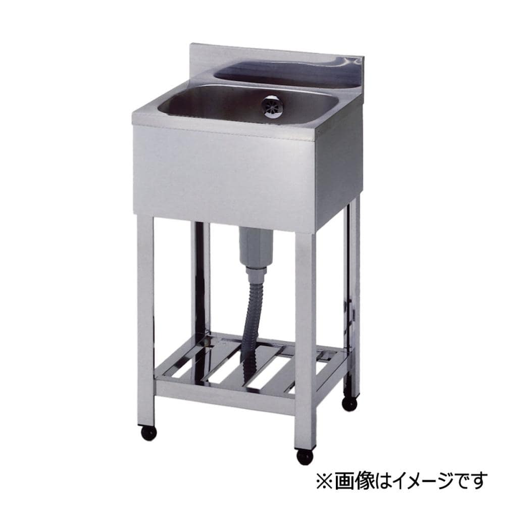 東製作所　業務用厨房機器　一槽シンクＫタイプ　幅１８００ｍｍ　ＫＰ１－１８００