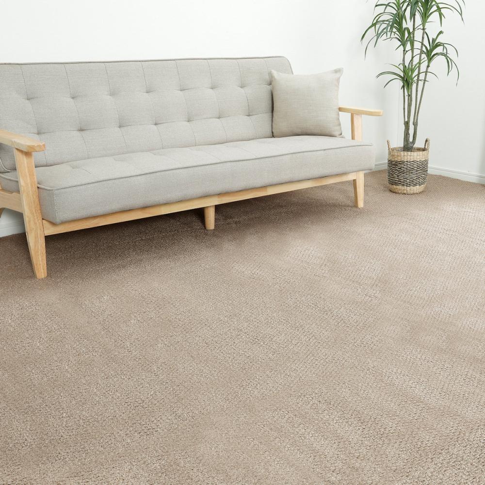 アテーナライフ　抗菌防臭・防ダニカーペット　ジェミニ　モカ　江戸間８畳　３５２×３５２ｃｍ