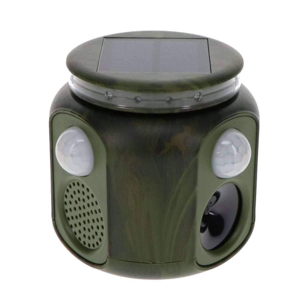 ＢＩＣＲＯＰ（ビックロップ）　ラウンド型　防獣超音波＆音声撃退器　ＧＨ－５１６