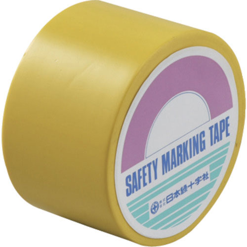 緑十字　ビニールテープ（ラインテープ）　黄　ＢＮＴ－５０Ｙ　５０ｍｍ幅×２０ｍ　エンビ　屋内用＿