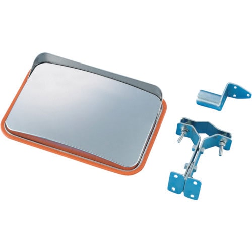 緑十字　小型カーブミラー（ステンレスタイプ）　壁角ＳＳ３５　２２５×３２０ｍｍ　取付金具付＿