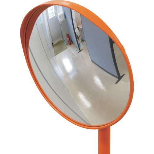 緑十字　小型カーブミラー（丸型１面鏡）　丸Ｓ３０　３００ｍｍΦ　埋込用ポール付　アクリル製＿