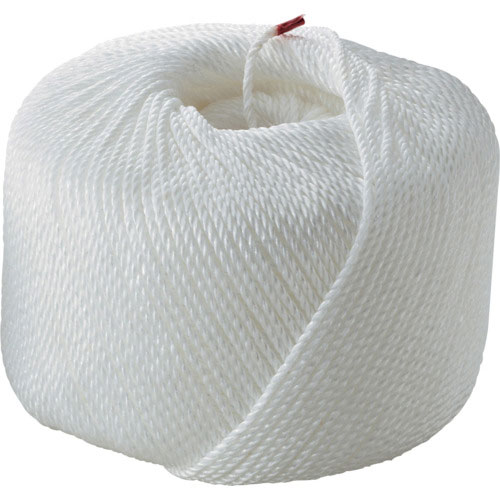 緑十字　ケーブル用呼び線（通線紐）　白　ロープ４Ｎ　４ｍｍΦ×４００ｍ　ポリプロピレン＿