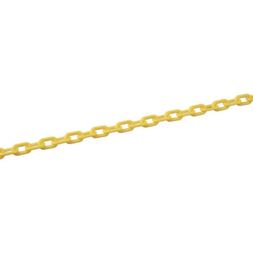 緑十字　プラスチックチェーン　黄　ＰＴ－６３０Ｙ　長さ３０ｍ　線径６ｍｍΦ　ポリエチレン＿