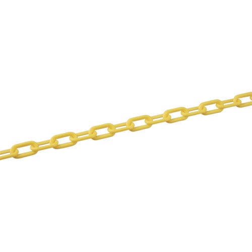 緑十字　プラスチックチェーン　黄　ＰＴ－８３０Ｙ　長さ３０ｍ　線径８ｍｍΦ　ポリエチレン＿