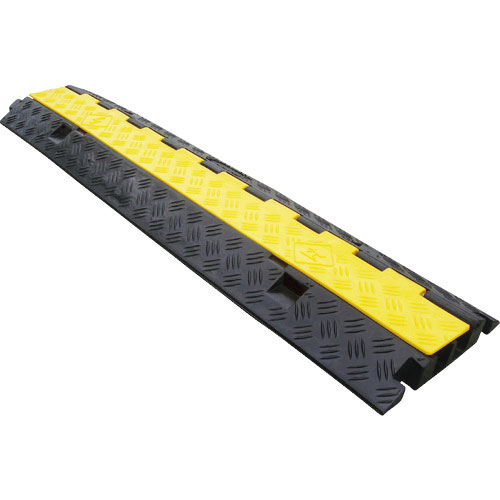 緑十字　ケーブルプロテクター　２系統タイプ／本体　ケーブルガード２Ｂ　２５０×１０００×４５ｍｍ＿