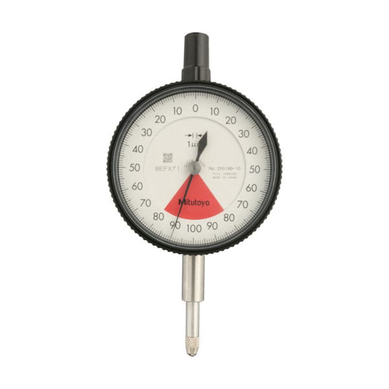 ミツトヨ　標準形ダイヤルゲージ（１回転未満・平裏ぶたタイプ）　測定範囲０～０．１６ｍｍ　最小表示０．＿