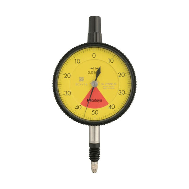 ミツトヨ　標準形ダイヤルゲージ（１回転未満・平裏ぶた・防水タイプ）　測定範囲０～０．８ｍｍ　最小表示＿