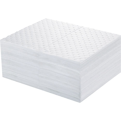 緑十字　オイルガードマット（吸油マット）　白　ＯＧ－ＰＳ１２０１　４００×５００×２ｍｍ　１００枚組＿