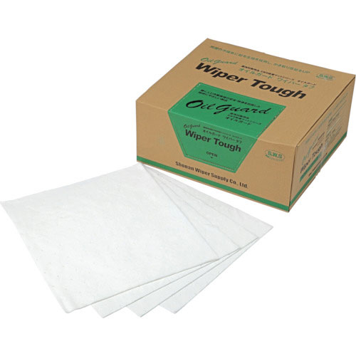 緑十字　オイルガードワイパータフ（高機能ウエス）　白　ＯＧ－９０５０　３７０×４２０ｍｍ　１００枚組＿