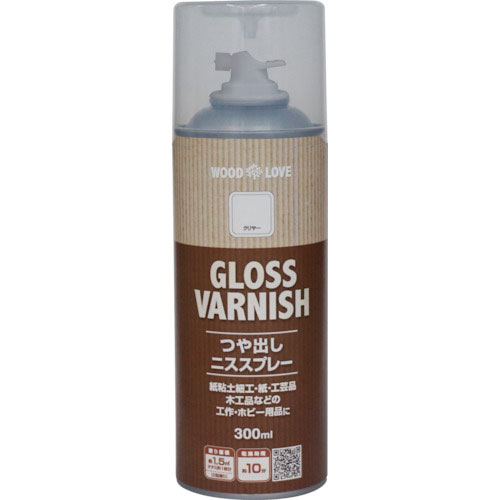 ニッぺ　つや出しニススプレー　３００ｍｌ　クリヤー　３００Ｔ０２１－３００＿