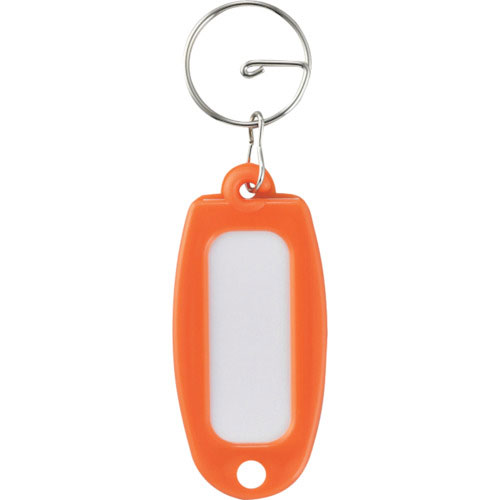 緑十字　キーホルダー名札（ハードケースタイプ）　オレンジ　ＮＦ－ＹＲ　６０×２７ｍｍ＿