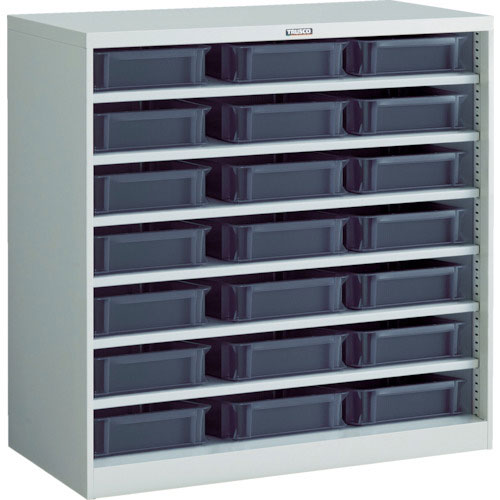 ＴＲＵＳＣＯ　パーツケース　バンラックケースＣＦ型　ＴＳＫ－６ＢＫＸ２１個付＿