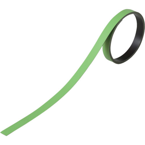 緑十字　テープ状カラーマグネット　緑　マグネ１０Ｇ　１０ｍｍ幅×１ｍ×０．８ｍｍ　３本組＿