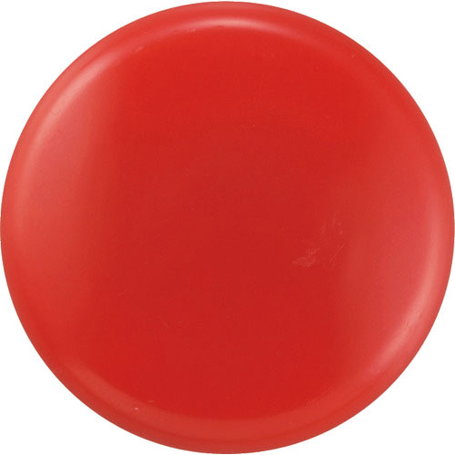 緑十字　カラーマグネット（ボタン型タイプ）　赤　マグネ３０（２／赤）　３０ｍｍΦ　１０個組＿